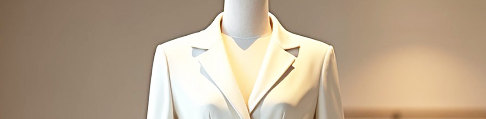 White Tailored Blazer Dress Banner-Jyntrava